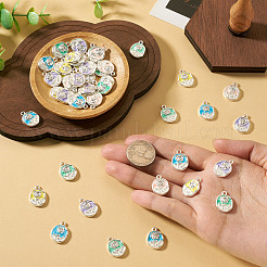 50pcs 5 pendentifs en alliage de couleurs&nbsp;ENAM-TA0003-93P