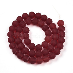 Fili di perline do vetro trasparente&nbsp;LS-GLAA-T032-T8mm-MD20