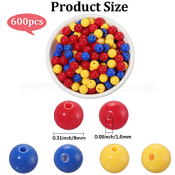 Непрозрачные акриловые бусины&nbsp;SACR-PA0001-04B-02