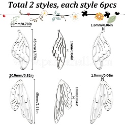 12 шт. 2 подвески из нержавеющей стали 201&nbsp;STAS-SC0006-46