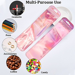 Прямоугольные полипропиленовые пластиковые пакеты с застежкой-молнией&nbsp;AJEW-WH20054-084F