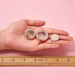 4шт 2 стиля сплава стекла хрустальные подвески со стразами&nbsp;PALLOY-TA0002-36D