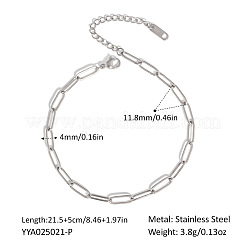 Женские браслеты на ногу из нержавеющей стали с цепочкой-скрепкой&nbsp;RC7238-2