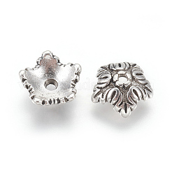 Крышки для бусин тибетского стиля&nbsp;X-TIBEB-A24621-AS-LF