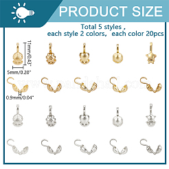 200 шт. 10 стиля латунных бусин&nbsp;FIND-PH0020-84