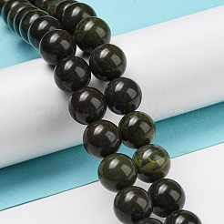 Fili naturali africani verde autunno perline di diaspro&nbsp;G-R494-A19-04