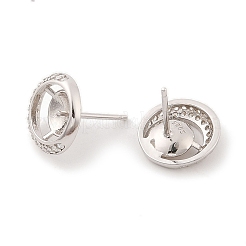 925 серебряная застежка для сережек с микропаве из кубического циркония. STER-B003-26P