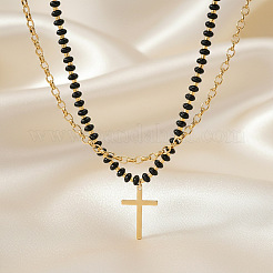 Religiöses Kreuz aus Edelstahl&nbsp;PO2692-1