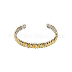 Zweifarbige Armreifen aus Edelstahl 304 für Damen&nbsp;WG684E5-01