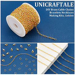 Наборы для самостоятельного изготовления латунных цепей&nbsp;DIY-UN0006-22C