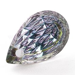 Подвески из тисненого стекла со стразами&nbsp;GLAA-J101-05A-001VL