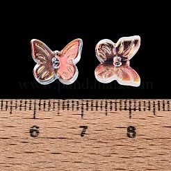 Galvanoplastie perles de verre transparentes&nbsp;EGLA-N057-03A