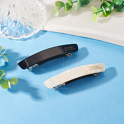 2 barrette à cheveux en acétate de cellulose et fer&nbsp;PHAR-TADJ0001-01A