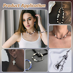 480шт 6 стиля непрозрачные акриловые бусины&nbsp;SACR-PH0002-35