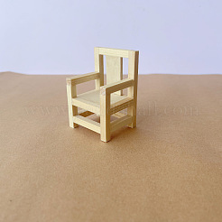 Chaise en bois de style chinois faite à la main pour maison de poupée&nbsp;PW-WG8CA65-01