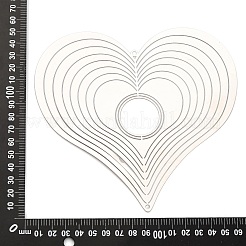 Подвески/звенья из нержавеющей стали Heart 201&nbsp;STAS-D386-03P
