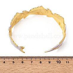 Bracelets manchettes ouvertes en acier inoxydable 304 émaillé&nbsp;SA-CBA1A30-02B-G