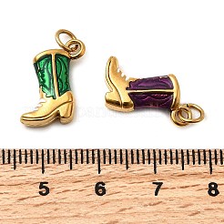 Pendentifs en acier inoxydable 304 émaillés&nbsp;STAS-B097-26G-01