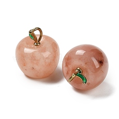 Подвески из натурального синьцзянского нефрита с золотым шелком&nbsp;G-G290-05