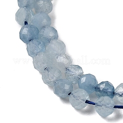 Природные Аквамарин бисер нитей&nbsp;G-F509-10-4mm