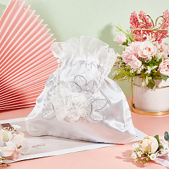 2 borsa da sposa piccola in seta&nbsp;ABAG-CP0001-21