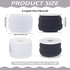 2 цветной плоский эластичный шнур из полиэстера&nbsp;OCOR-LP0001-25