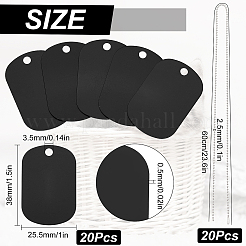 Набор для самостоятельного изготовления ожерелья с пустым штампом&nbsp;DIY-SC0020-84