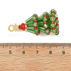 Weihnachtsanhänger aus Messing und Glasperlen&nbsp;PALLOY-MZ01449