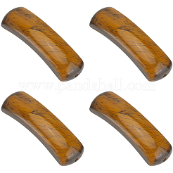 4 Stück natürliche Tigerauge-Anschlussanhänger&nbsp;G-SC0003-70A