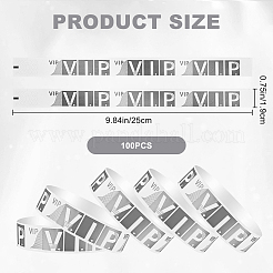 100шт одноразовые бумажные браслеты&nbsp;BJEW-CN0001-10B