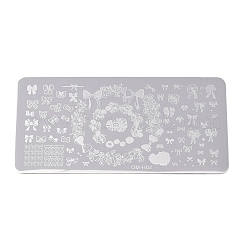 Placas de estampado para decoración de uñas de acero inoxidable 410 resistentes al deslustre&nbsp;MRMJ-P020-02P-02