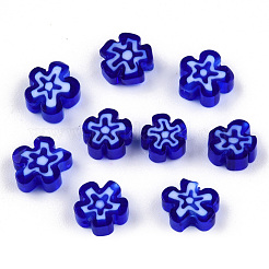 Chapelets de perle de millefiori en verre manuelles&nbsp;LAMP-N029-017A-02