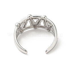 Открытое кольцо-манжета из нержавеющей стали марки 304&nbsp;RJEW-I085-17P