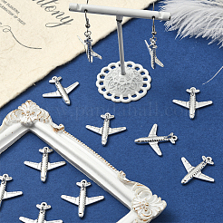 50 шт. подвески в виде самолета из сплава в тибетском стиле&nbsp;FIND-SC0018-08