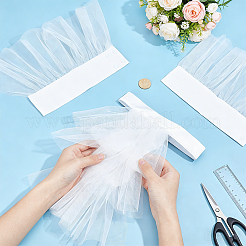 Ensembles de faux cols et poignets amovibles en tissu mesh&nbsp;DIY-WH0591-540