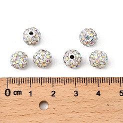 Pave disco бусины&nbsp;RB-Q195-8mm-AB