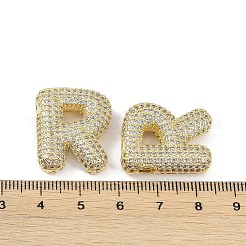 Pendenti in zirconi cubici trasparenti in micro pavè di ottone&nbsp;KK-Z041-01G-R