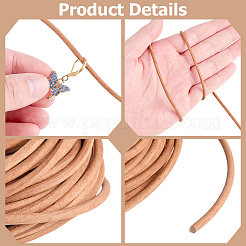 10 m cordon en cuir de vachette&nbsp;DIY-CL0001-21B