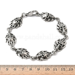 Браслеты-цепочки из нержавеющей стали 304 для мужчин и женщин&nbsp;BJEW-D385-04AS