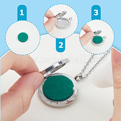 Kit fai da te di collane con ciondolo diffusore di oli essenziali in acciaio inossidabile&nbsp;STAS-FI0001-05