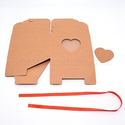 Scatola regalo di carta kraft&nbsp;CON-WH0072-64