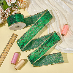 Рождественская тема 10 ярд полиэстеровая лента&nbsp;OCOR-WH0070-238A