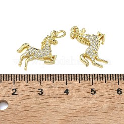 Messing micro pave klare zirkonia anhänger&nbsp;KK-A294-01C-G