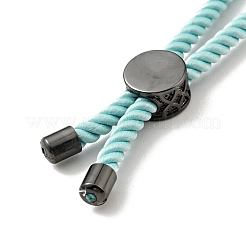 Bracelets coulissants en corde milan torsadée à moitié finis&nbsp;FIND-G032-01B-04