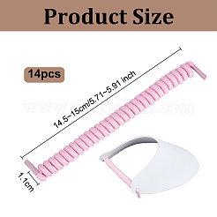 14 шт. шнурки из полиэстера и латекса с пружинами&nbsp;AJEW-OC0014-60B