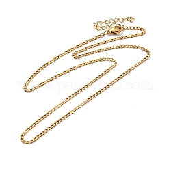 Placcatura ionica (ip) 304 collana a catena barbazzale in acciaio inossidabile, per realizzare collane con perline, oro, 17.95 pollice (45.6 cm)