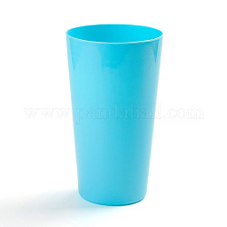 Стаканчики из полипропилена (пп), пустые многоразовые стаканы для напитков, для поделок или пикников с барбекю, синие, 8.55x14.95 см