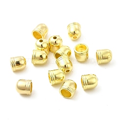 Ccb-kunststoffkordelenden, Endkappen, Kolumne, golden, 8.5x8 mm, Bohrung: 2 mm, Innendurchmesser: 6 mm