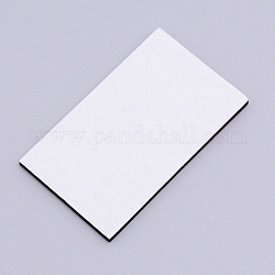 Esponja eva juegos de papel de espuma de hoja, con dorso adhesivo doble, antideslizante, Rectángulo, negro, 50x30x2mm