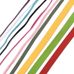 Шнуры из искусственной замши, для изготовления ювелирных изделий DIY, разноцветные, 2.5~10x1~2.5 мм, около 1.09 ярда (1 м) на прядь